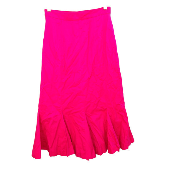 Vintage Angle Ortiz Solid‎ Hot Pink Barbiecore Maxi Ruffle Mermaid Skirt - Picture 3 of 13